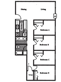 Campus Corner Apartments in St. Cloud, MN - Foto de edificio - Floor Plan