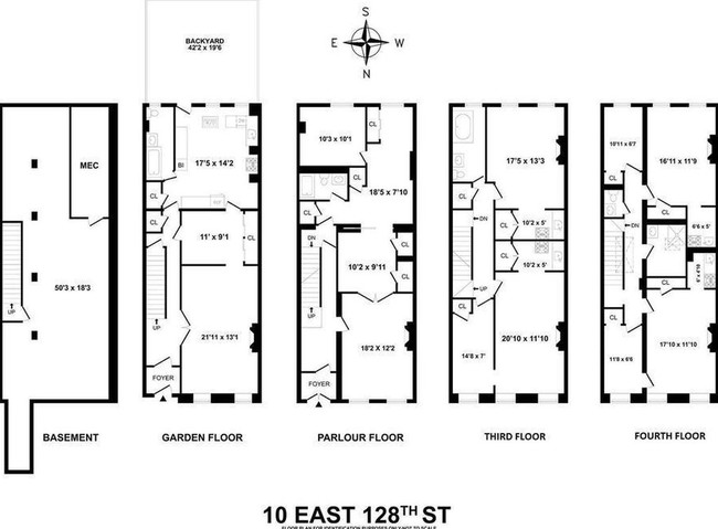 10 E 128th St in New York, NY - Foto de edificio - Floor Plan