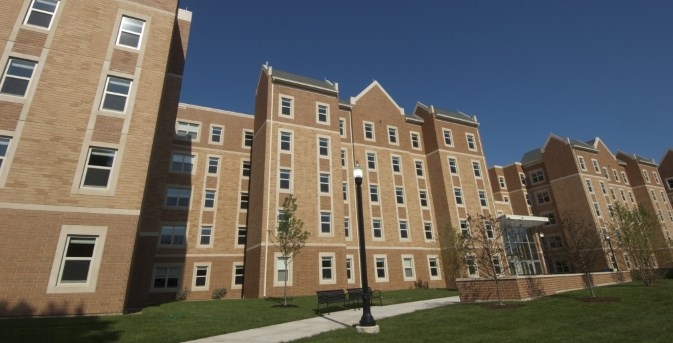 New Residence Hall in Dekalb, IL - Building Photo