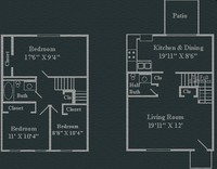 Westerfield Townhouses in Olathe, KS - Foto de edificio - Floor Plan