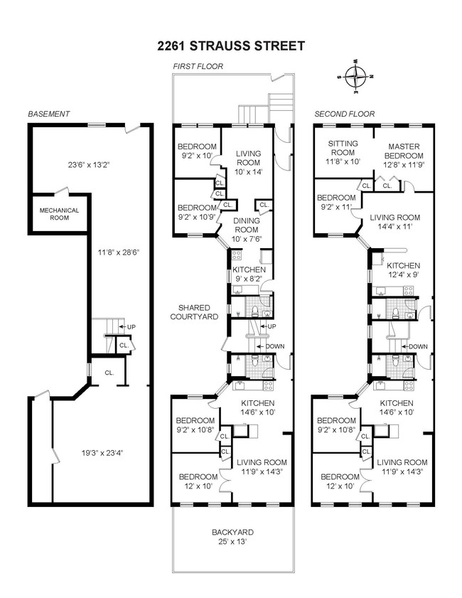 2261-2265 Strauss St in Brooklyn, NY - Foto de edificio - Floor Plan