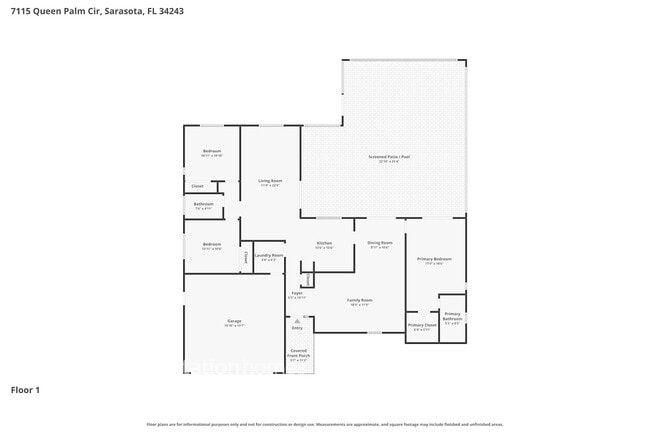 7115 Queen Palm Cir in Sarasota, FL - Foto de edificio - Building Photo