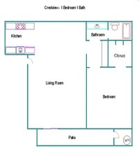 University Village Apartments in Azusa, CA - Foto de edificio - Floor Plan