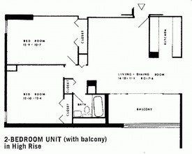 Kingsbury 's Twin Towers in Trenton, NJ - Building Photo - Floor Plan