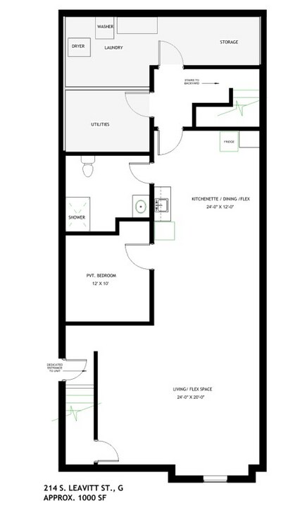 214 S Leavitt St in Chicago, IL - Building Photo