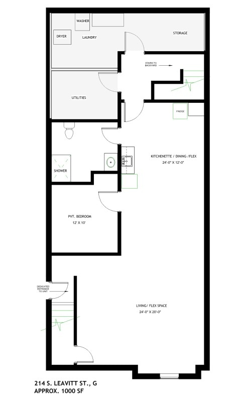 property at 214 S Leavitt St