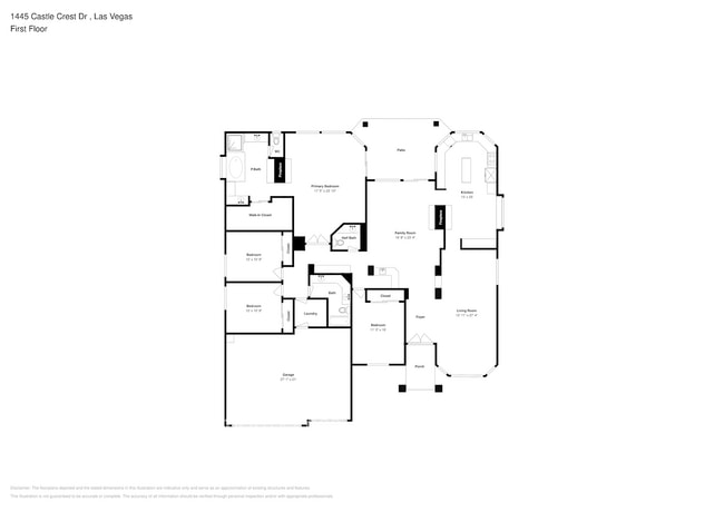 1445 Castle Crest Dr in Las Vegas, NV - Foto de edificio - Building Photo