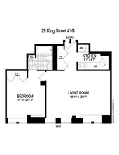 29 King St-Unit -1G in New York, NY - Building Photo - Building Photo