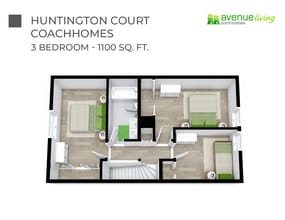 Huntington Court Coachhomes in Edmonton, AB - Building Photo - Floor Plan