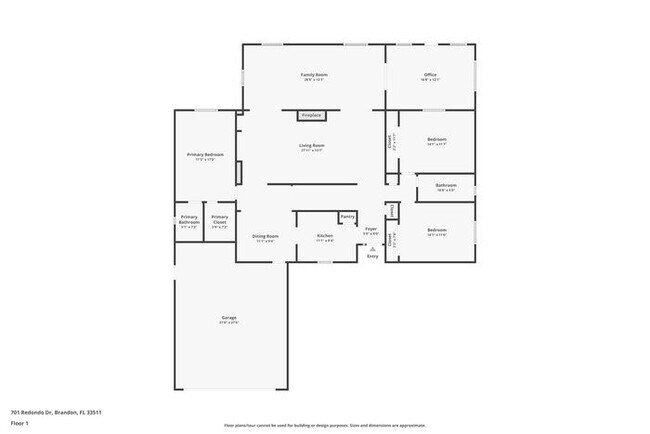 701 Redondo Dr in Brandon, FL - Foto de edificio - Building Photo