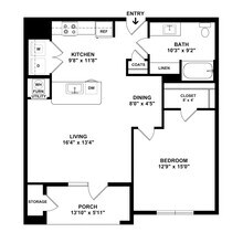 The Slate in Cincinnati, OH - Foto de edificio - Floor Plan