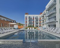 Pool Deck - The Scott at Brush Park Apartments in Detroit, Michigan