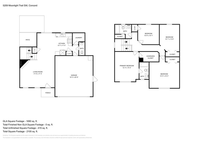 5209 Moonlight Trail SW in Concord, NC - Foto de edificio - Building Photo