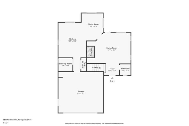 6802 Paint Rock Ln in Raleigh, NC - Foto de edificio - Building Photo