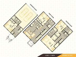 The Betty Townhomes (Per Bed Lease) in Savannah, GA - Building Photo - Floor Plan