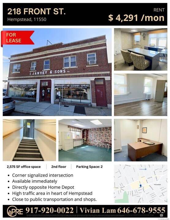 218 Front St in Hempstead, NY - Building Photo