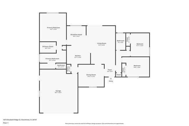 1015 Elizabeth Ridge Ct in Kissimmee, FL - Foto de edificio - Building Photo