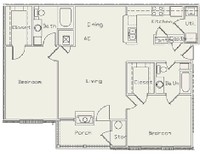 Peppertree Apartments in Memphis, TN - Building Photo - Floor Plan