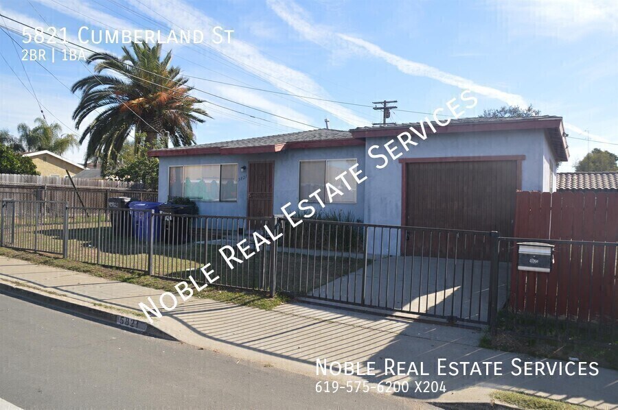 5821 Cumberland St in San Diego, CA - Building Photo