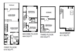 Potsdam Townhouses in Toronto, ON - Building Photo - Floor Plan