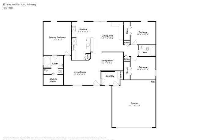 1718 Hazelton St NW in Palm Bay, FL - Foto de edificio - Building Photo