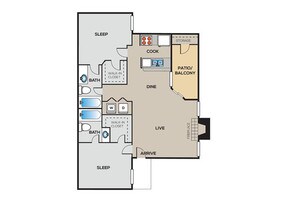 Ashford Northwest Apartments Oklahoma City Ok Floor Plan 1 To 2 Bedrooms From 610 1260 Ashford Northwest Apartments In