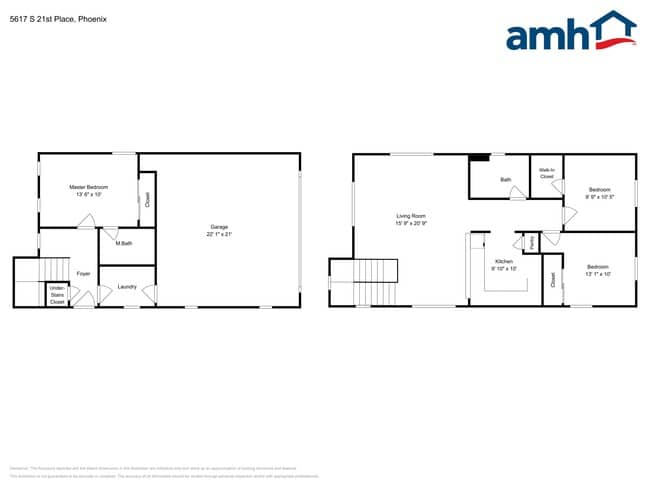 5617 S 21st Pl in Phoenix, AZ - Foto de edificio - Building Photo