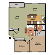 Beau Rivage 324 in Spokane, WA - Foto de edificio - Floor Plan