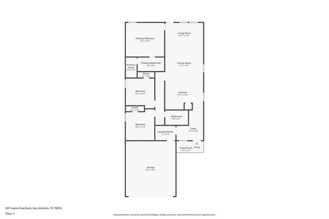 547 Layne Overlook in San Antonio, TX - Foto de edificio - Building Photo