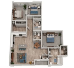 Nola Sky in Las Vegas, NV - Foto de edificio - Floor Plan