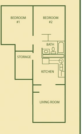 Marion Park Apartments in Marion, IL - Foto de edificio - Floor Plan