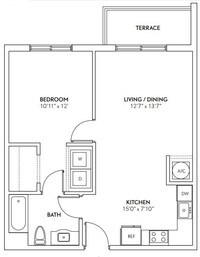 Intown - A - 1 Beds - 1 Baths - 660 Sq. ft. - Intown Apartments in Miami, Florida
