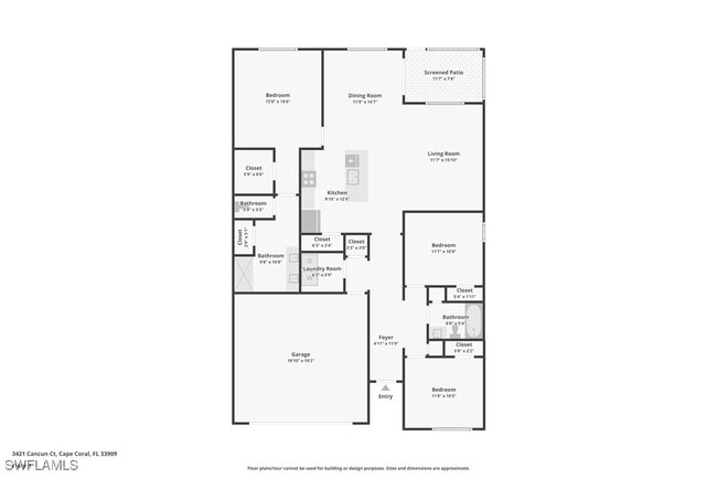 property at 3421 Cancun Ct