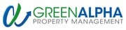 Property Management Company Logo Green Alpha Property Management