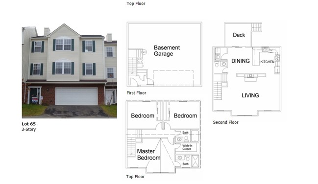 Oaktree Townhomes in Christiansburg, VA - Building Photo - Floor Plan