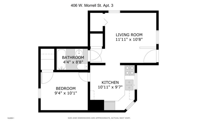 406 W Morrell St, Unit 3 in Jackson, MI - Building Photo - Building Photo