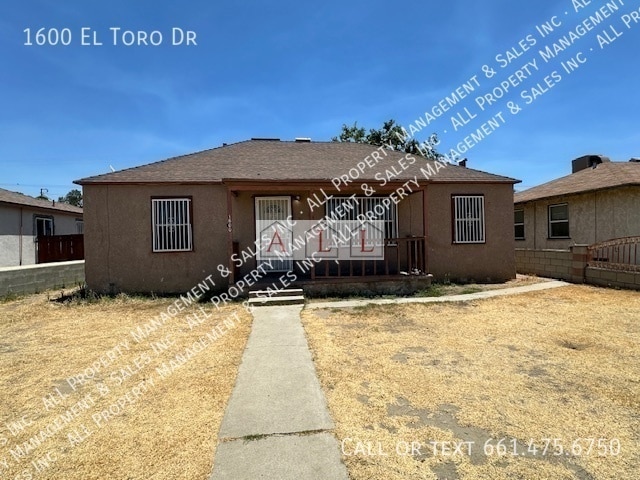 property at 1600 El Toro Dr
