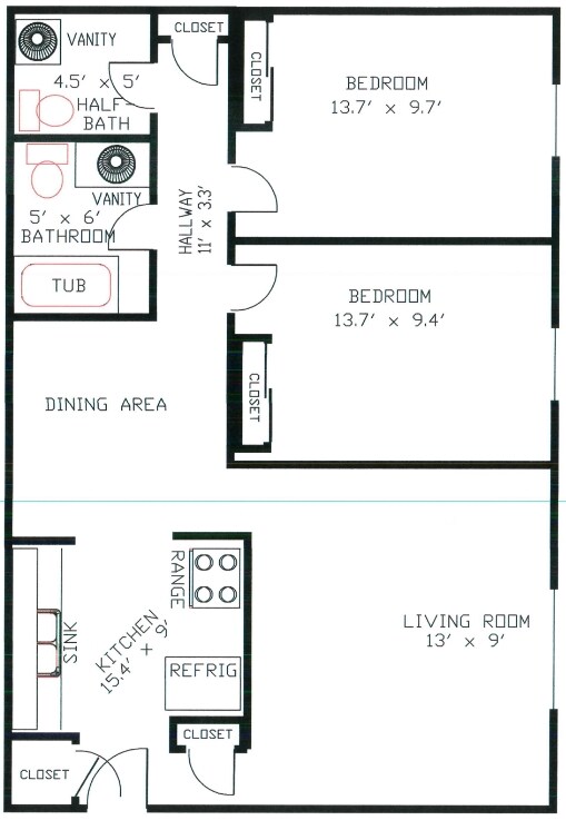 L J Apartments in Bowling Green, OH - Building Photo - Floor Plan