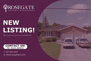 Spacious 1-Bedroom Basement Apartment in a Peaceful Kitchener Neighbourhood in Kitchener, ON - Building Photo