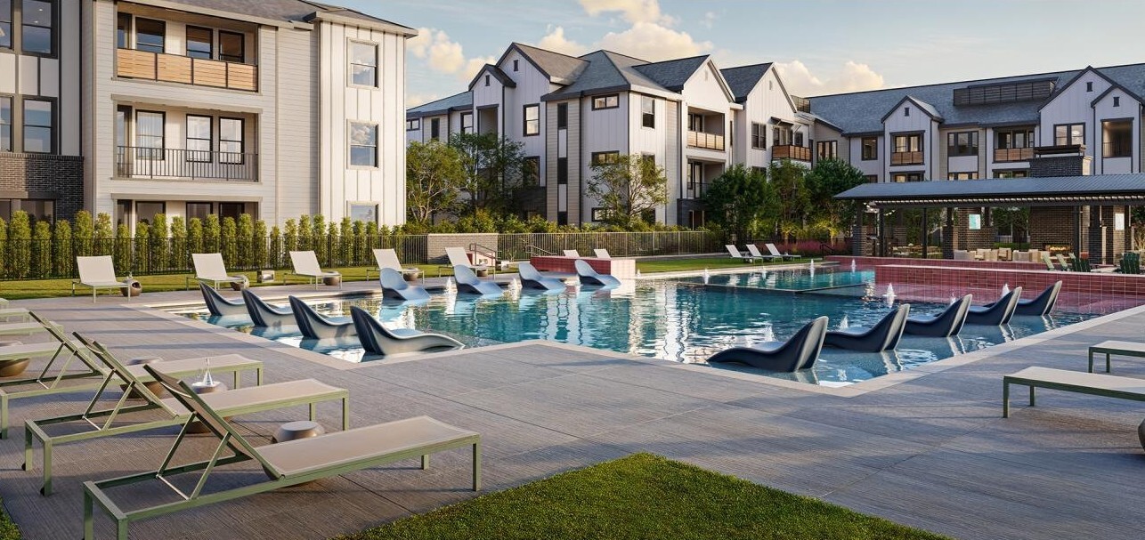Bevelo Larkspur in Leander, TX - Foto de edificio