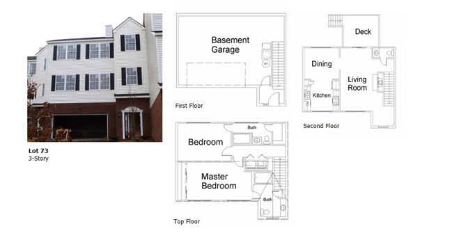 Oaktree Townhomes in Christiansburg, VA - Building Photo - Floor Plan