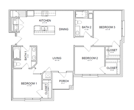 Reserve at Howell Place in Baton Rouge, LA - Foto de edificio - Floor Plan