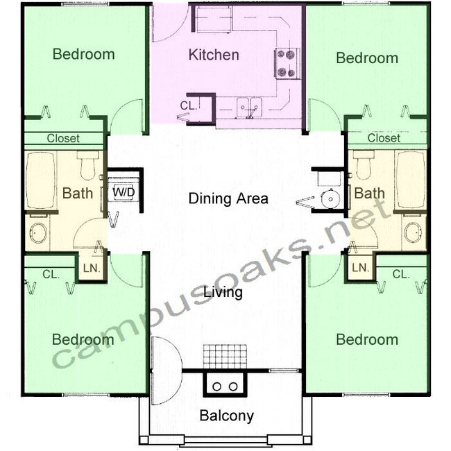 Campus Oaks in Urbana, IL - Building Photo - Building Photo