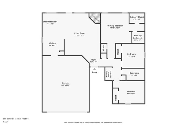 6931 Gallop Dr in Cordova, TN - Foto de edificio - Building Photo