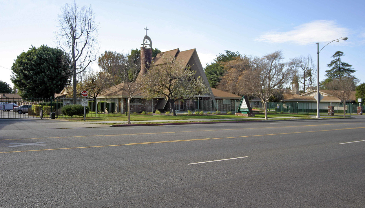 Rose Garden Village in Riverside, CA - Building Photo