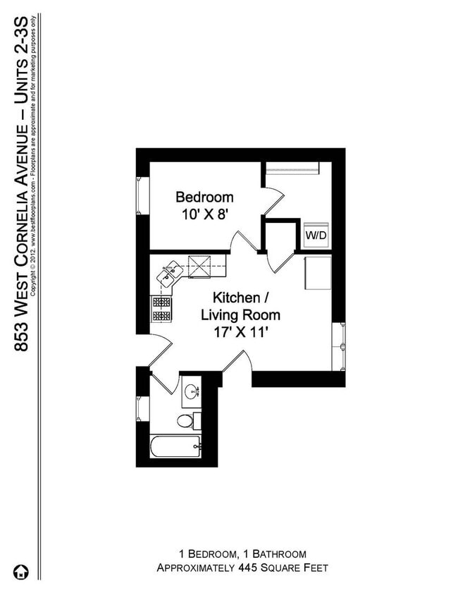 849 W Cornelia Ave, Unit 3S in Chicago, IL - Foto de edificio - Building Photo