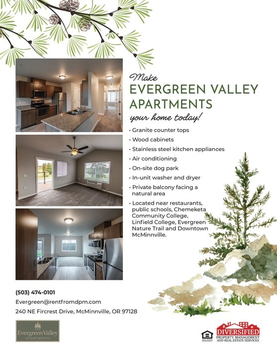 Evergreen Valley Apartments in McMinnville, OR - Building Photo