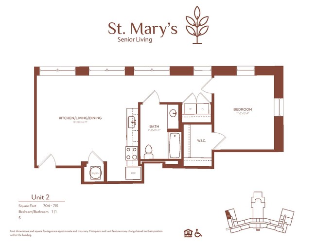 St Mary's Senior Living in Saint Mary-Of-The-Woods, IN - Building Photo - Floor Plan