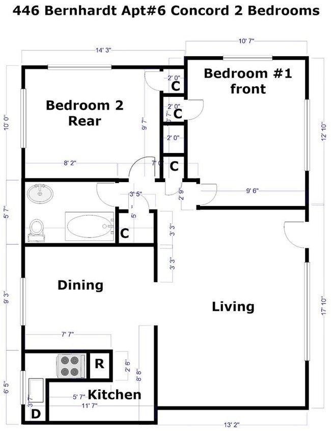 Bernhardt Heights in Buffalo, NY - Building Photo - Floor Plan