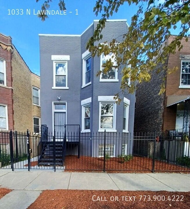 1033 N Lawndale Ave in Chicago, IL - Foto de edificio
